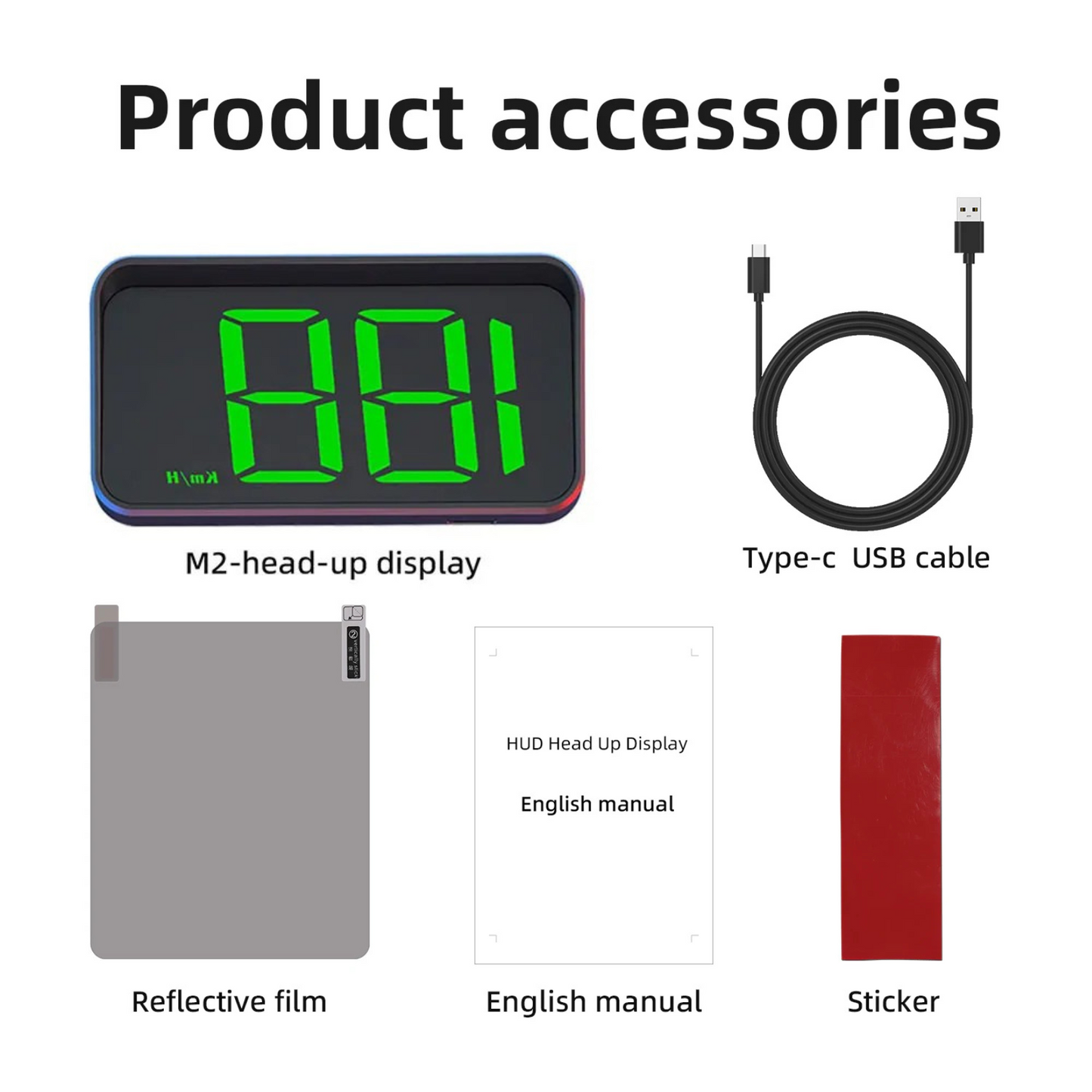 M2 HUD Head Up Display GPS Speedometer